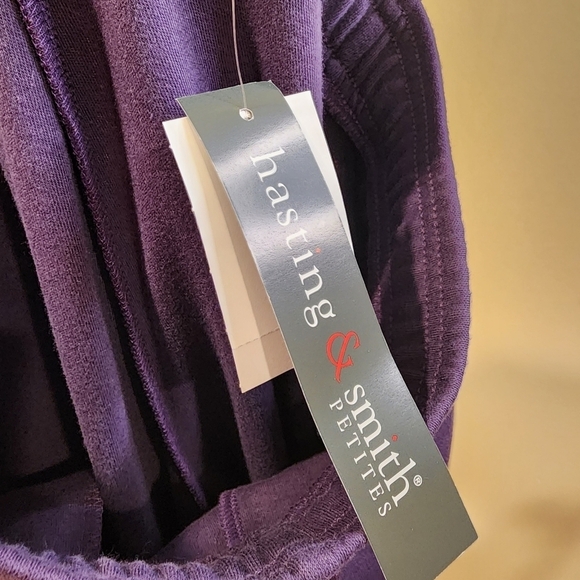 Hastings and Smith purple classic Comfort sweatpants size PS  NWT - Picture 9 of 11